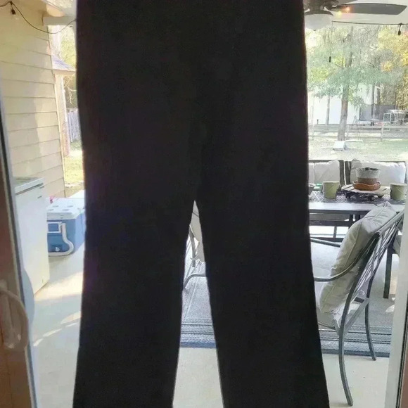 Sz Small Jenn Isaac women's wide leg black pants perfect winter work look $17 - Picture 3 of 3